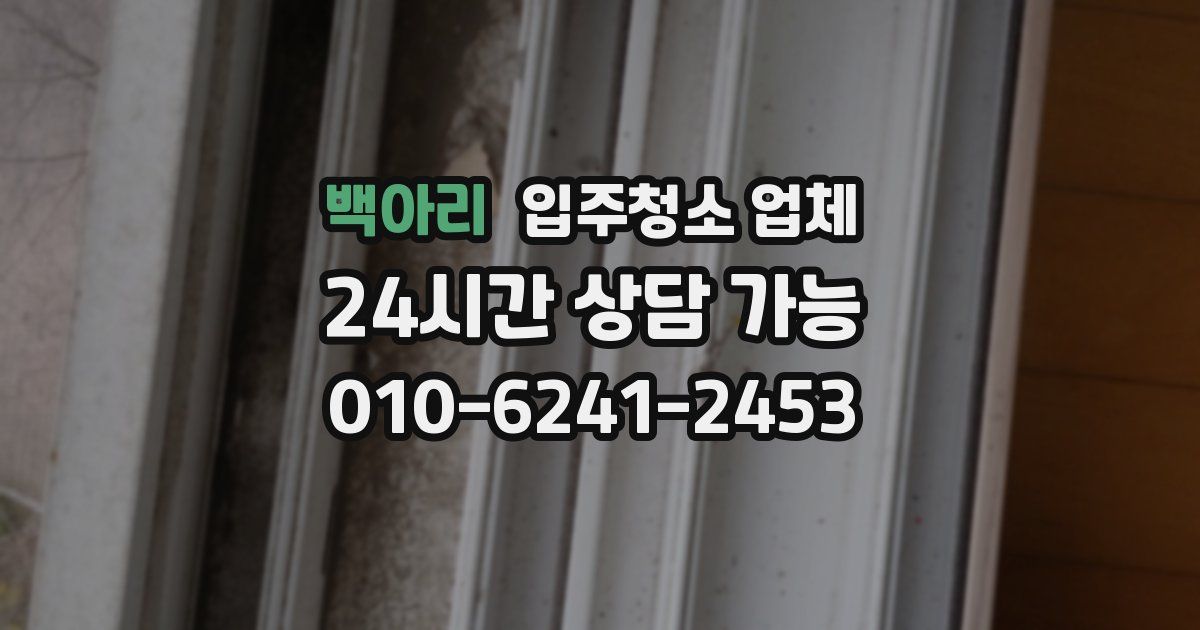 백아리 입주청소 업체