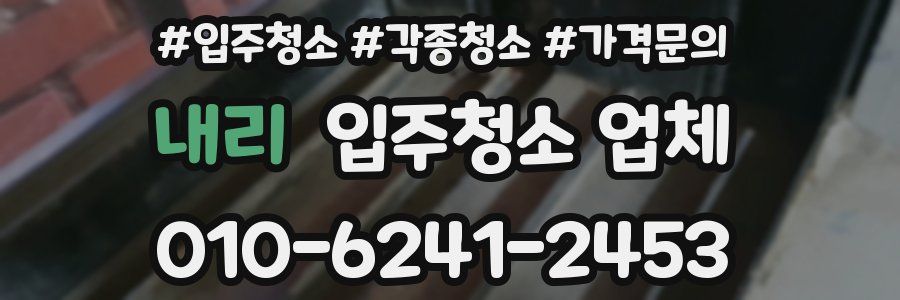 내리 입주청소 업체