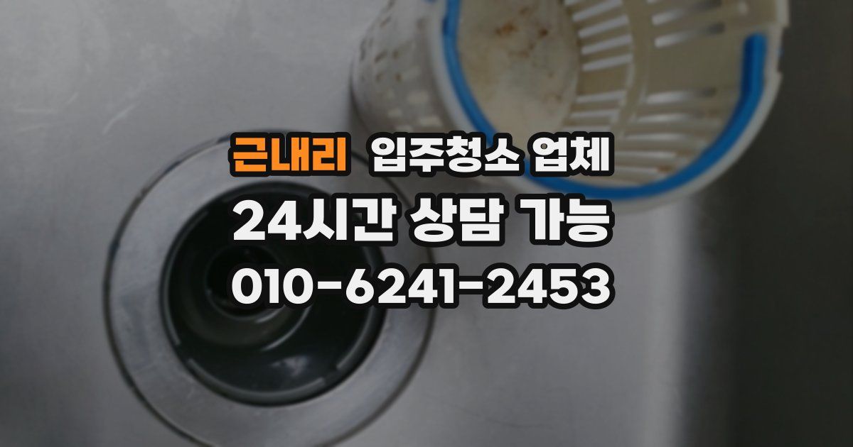 근내리 입주청소 업체