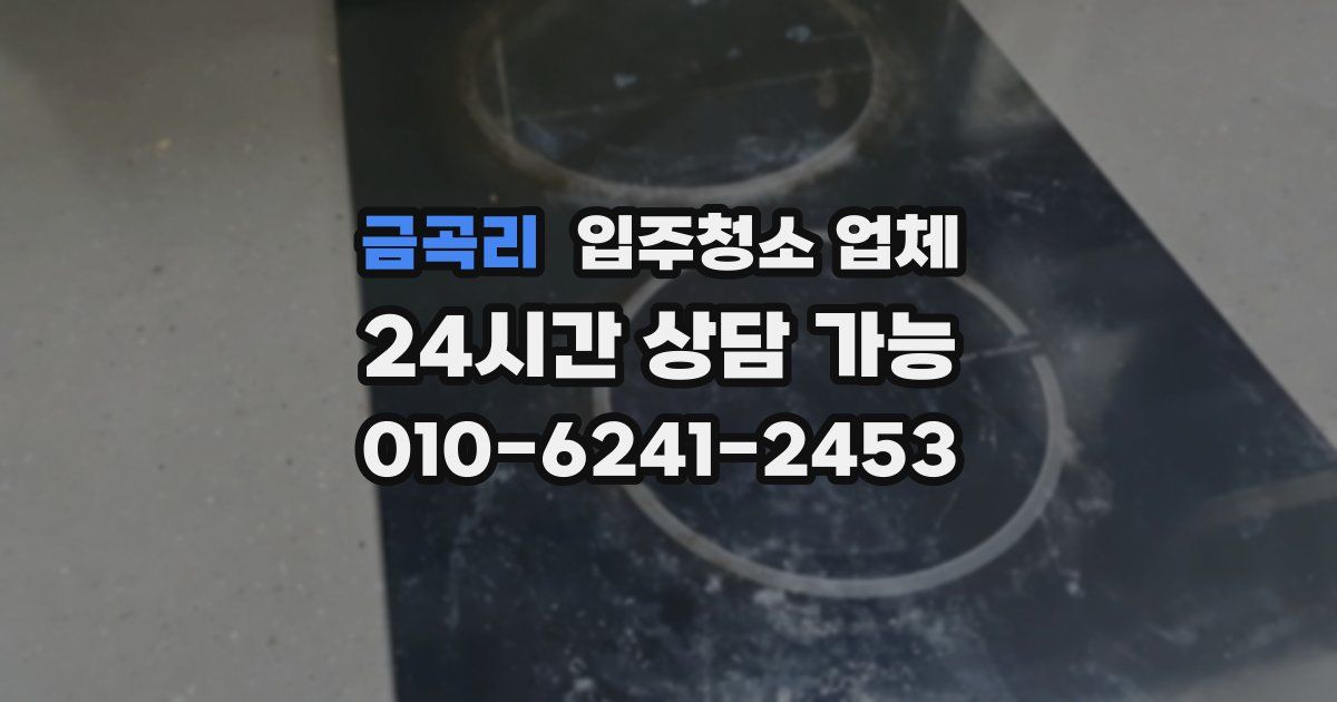 금곡리 입주청소 업체