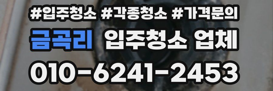 금곡리 입주청소 업체
