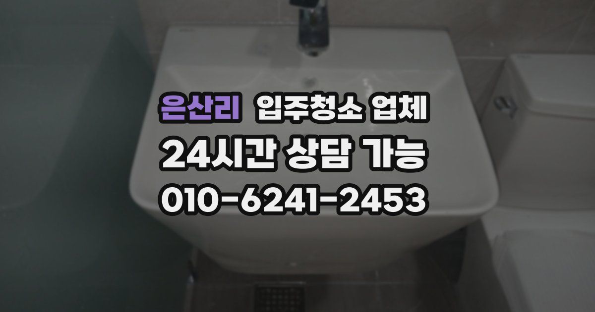 은산리 입주청소 업체
