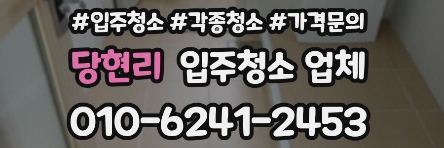 당현리 입주청소 업체