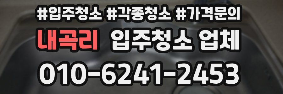 내곡리 입주청소 업체