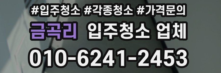 금곡리 입주청소 업체