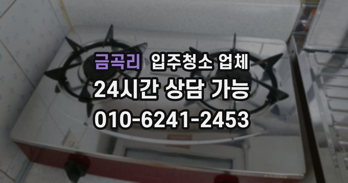 금곡리 입주청소 업체