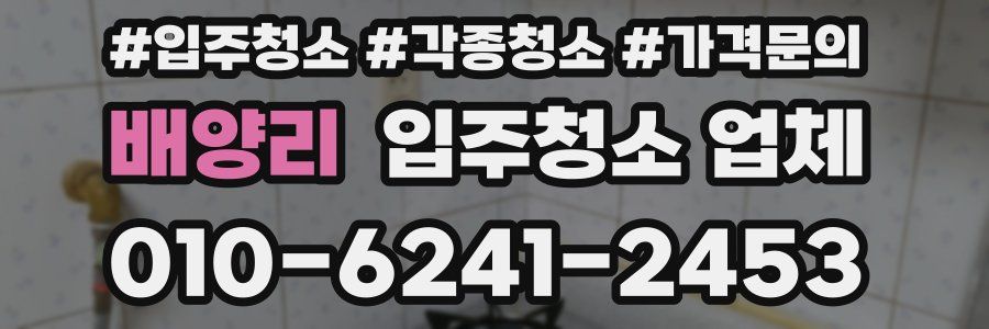 배양리 입주청소 업체