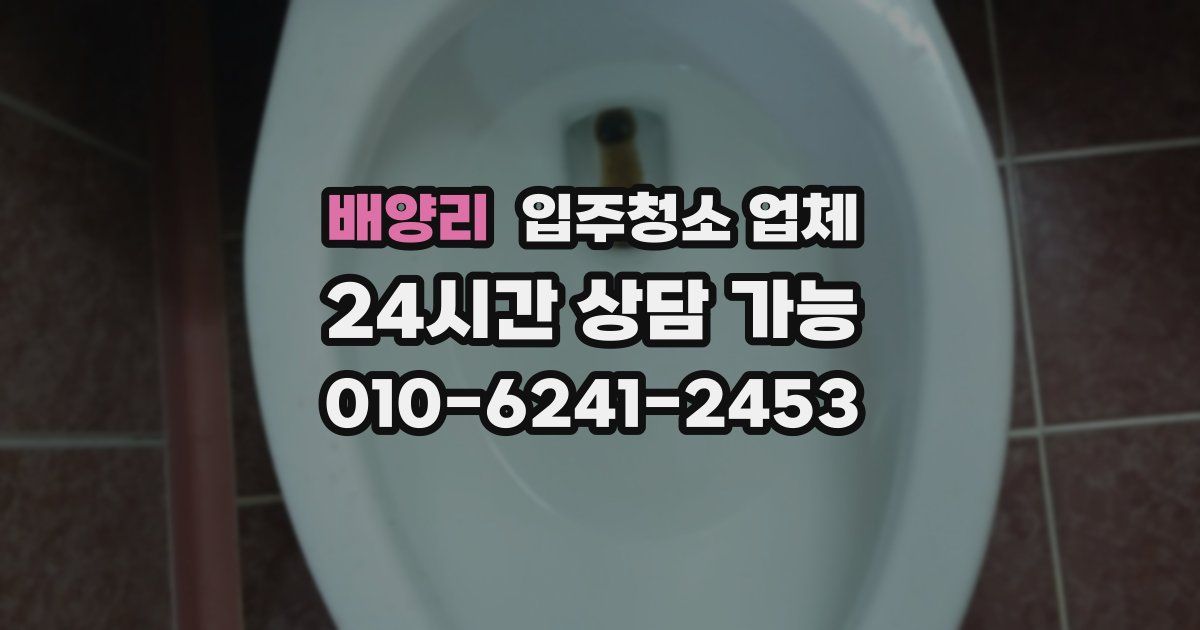 배양리 입주청소 업체