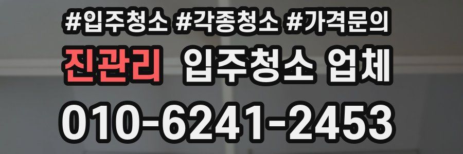 진관리 입주청소 업체