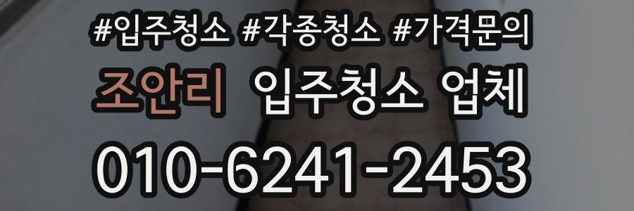 조안리 입주청소 업체