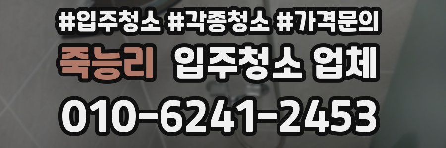 죽능리 입주청소 업체