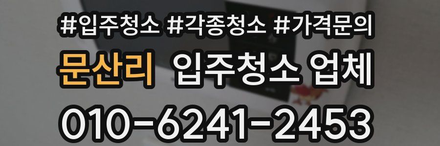 문산리 입주청소 업체