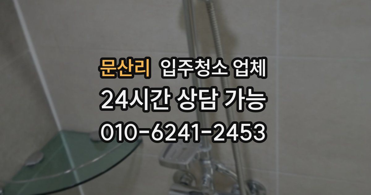 문산리 입주청소 업체