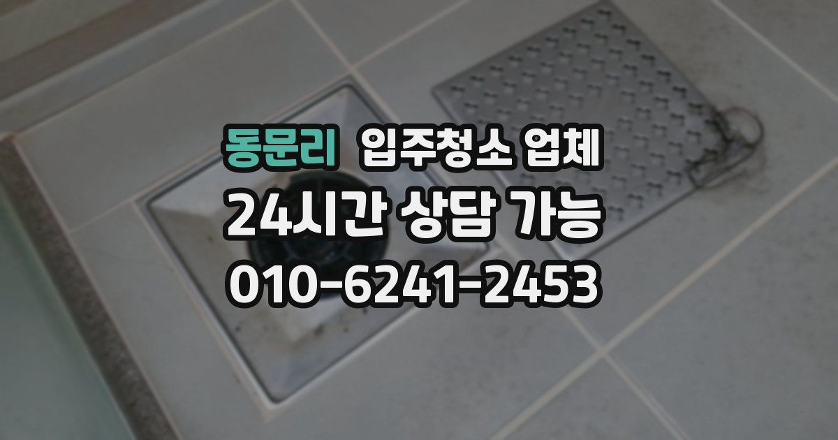 동문리 입주청소 업체