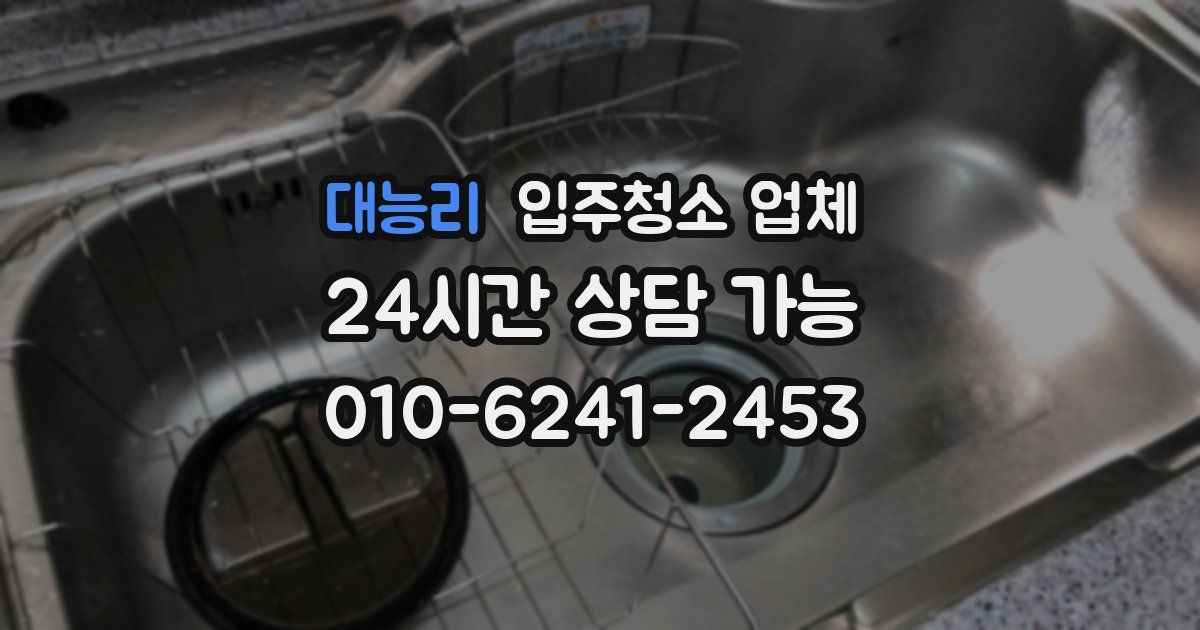 대능리 입주청소 업체