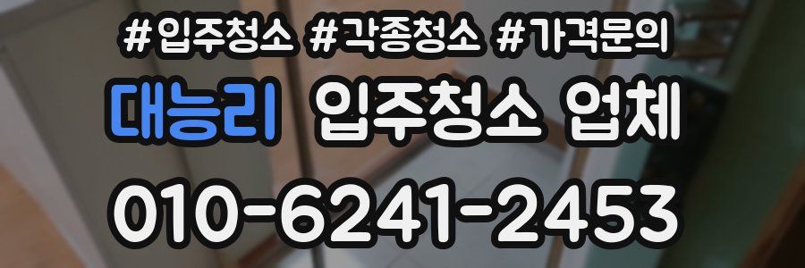 대능리 입주청소 업체