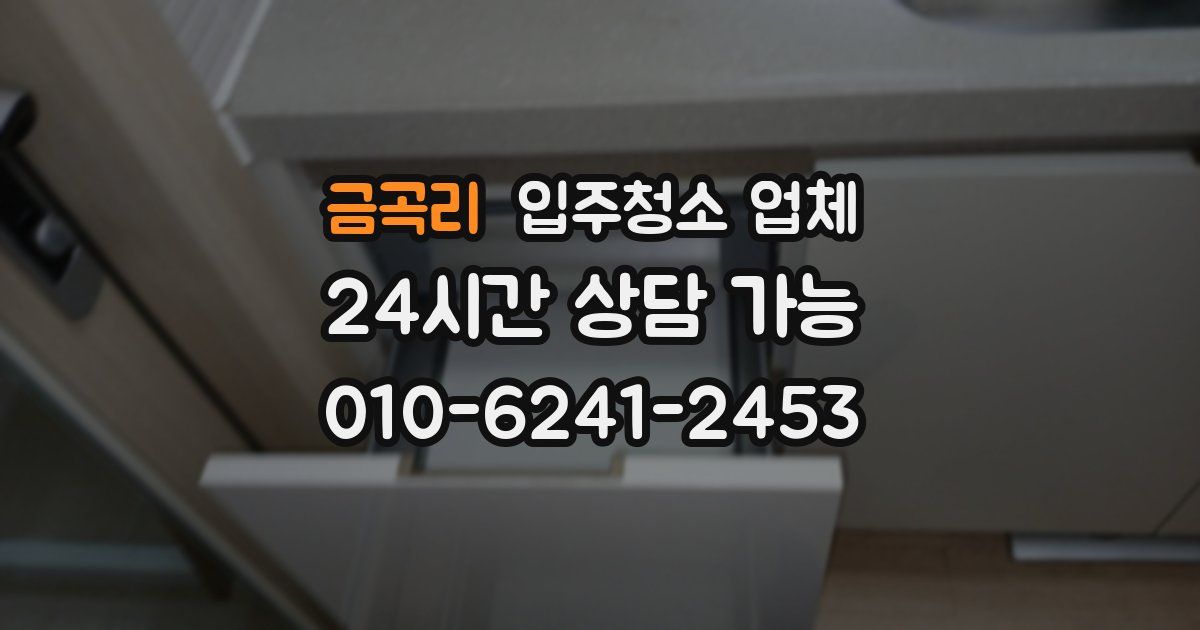 금곡리 입주청소 업체