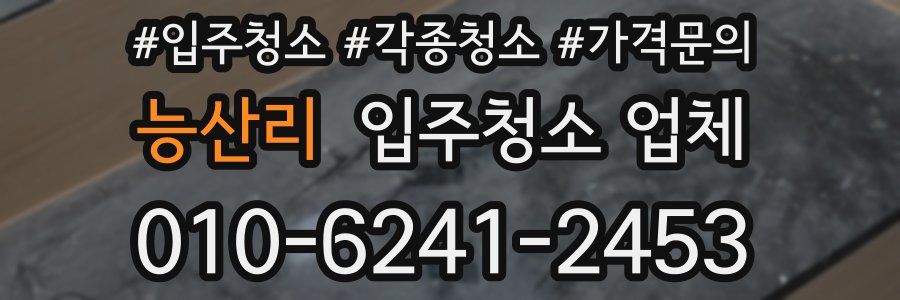 능산리 입주청소 업체