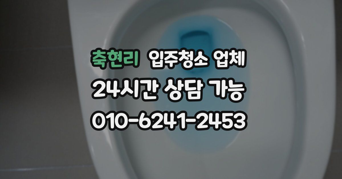 축현리 입주청소 업체