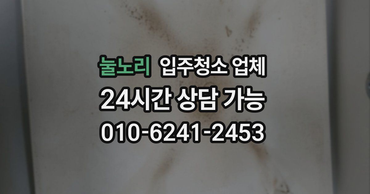 눌노리 입주청소 업체