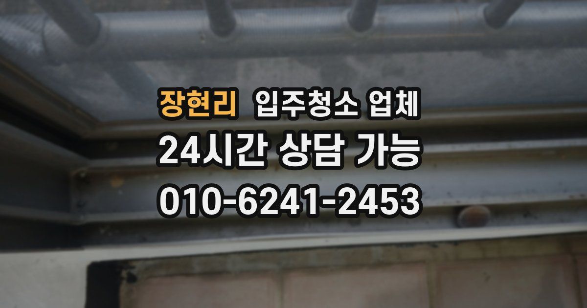 장현리 입주청소 업체