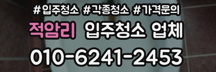 적암리 입주청소 업체