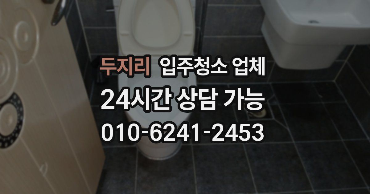 두지리 입주청소 업체