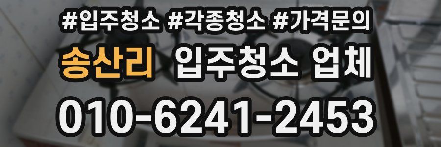 송산리 입주청소 업체