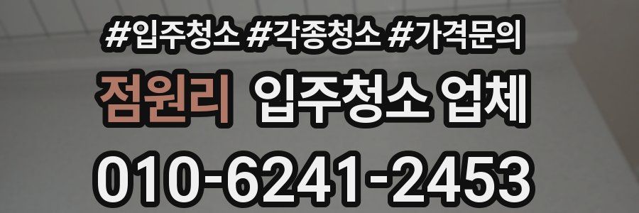 점원리 입주청소 업체