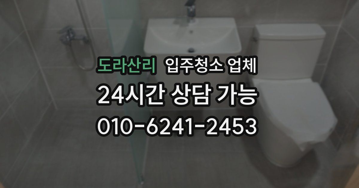 도라산리 입주청소 업체