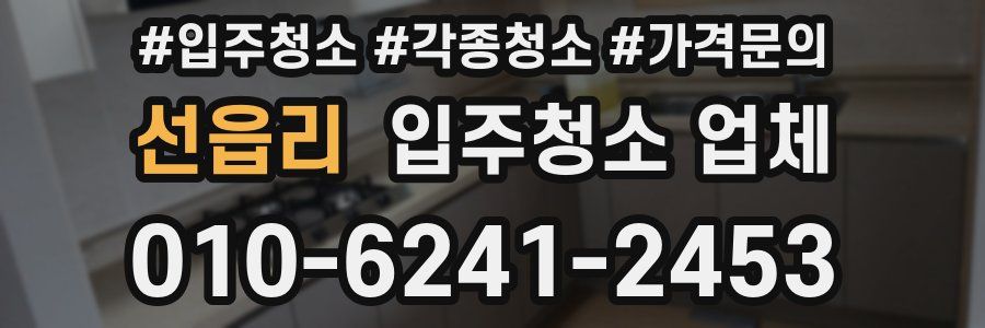 선읍리 입주청소 업체
