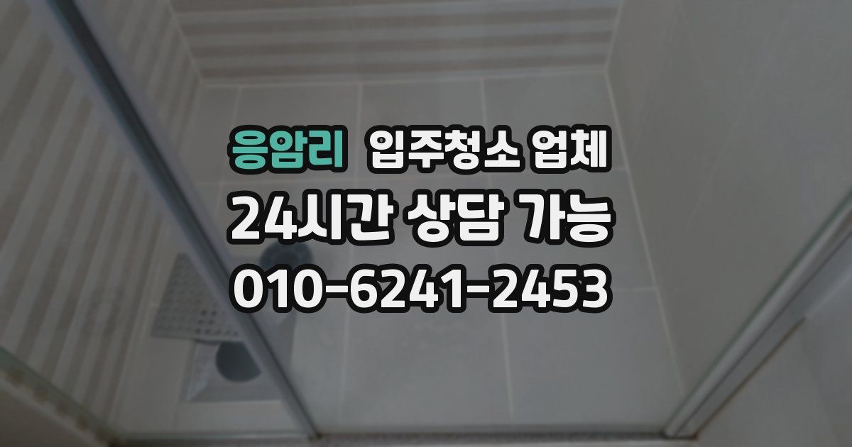 응암리 입주청소 업체