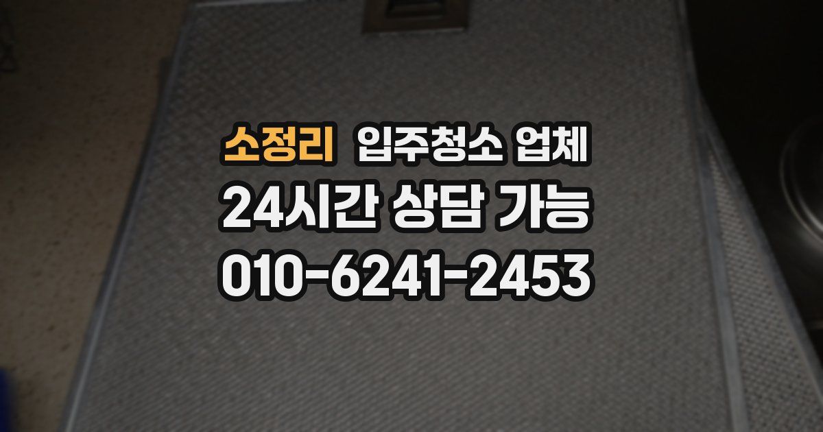 소정리 입주청소 업체