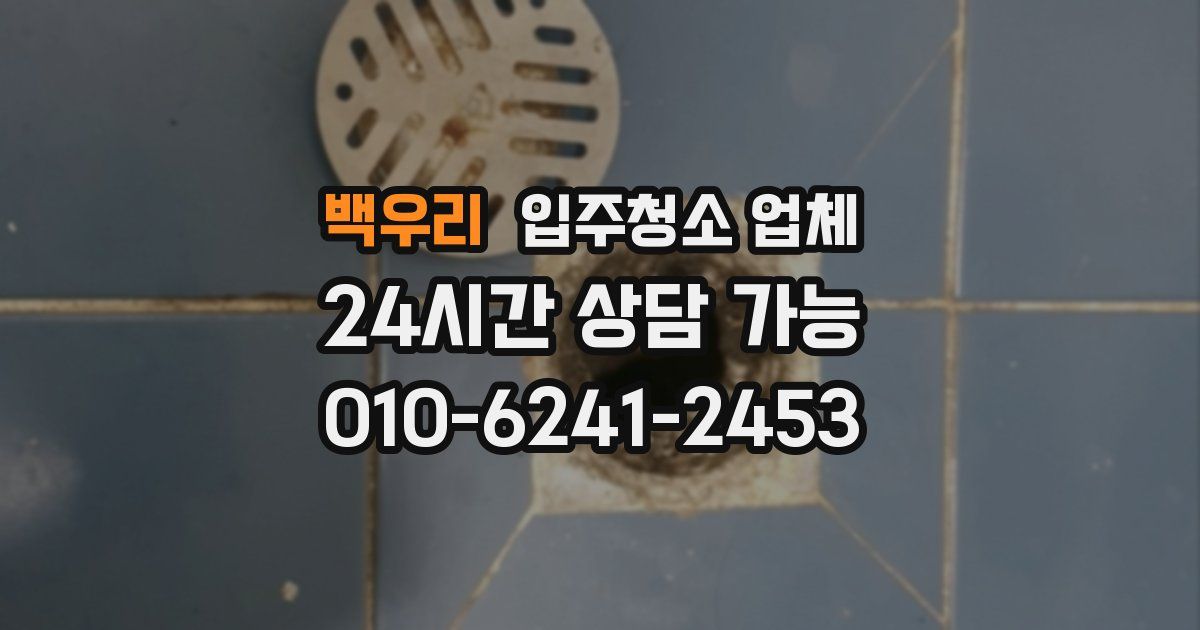 백우리 입주청소 업체