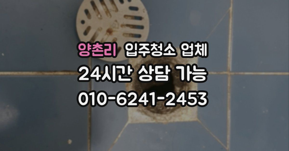 양촌리 입주청소 업체
