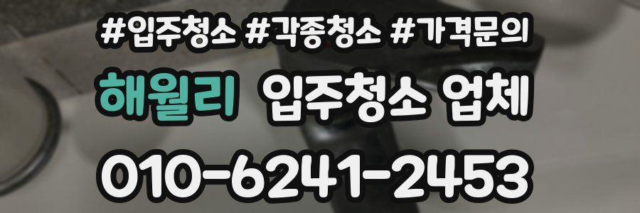 해월리 입주청소 업체