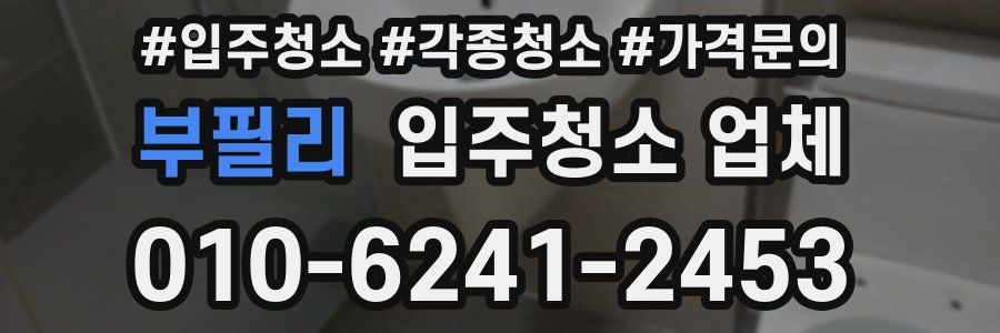 부필리 입주청소 업체