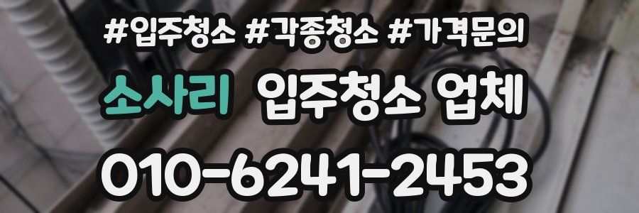 소사리 입주청소 업체