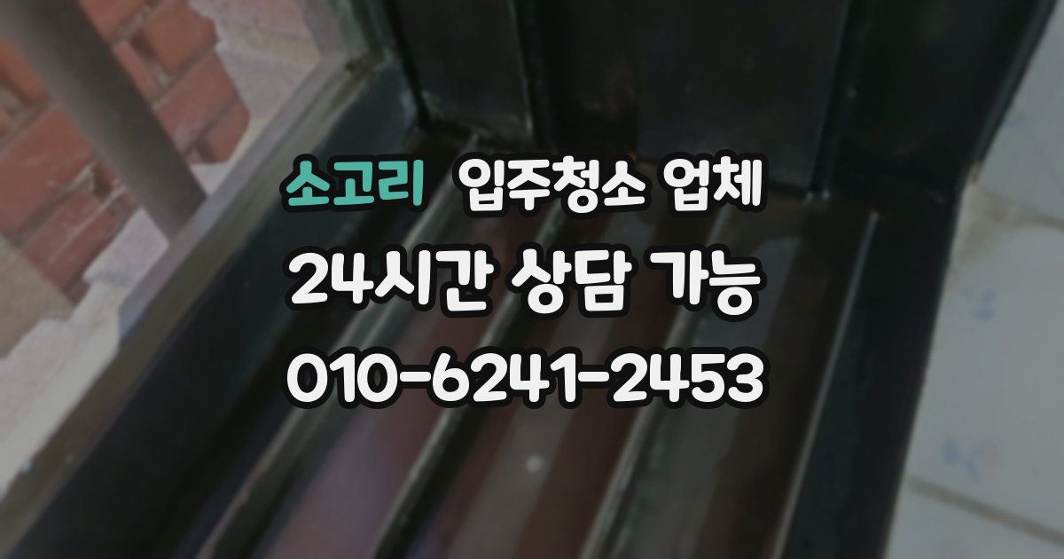 소고리 입주청소 업체