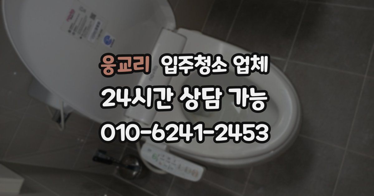 웅교리 입주청소 업체