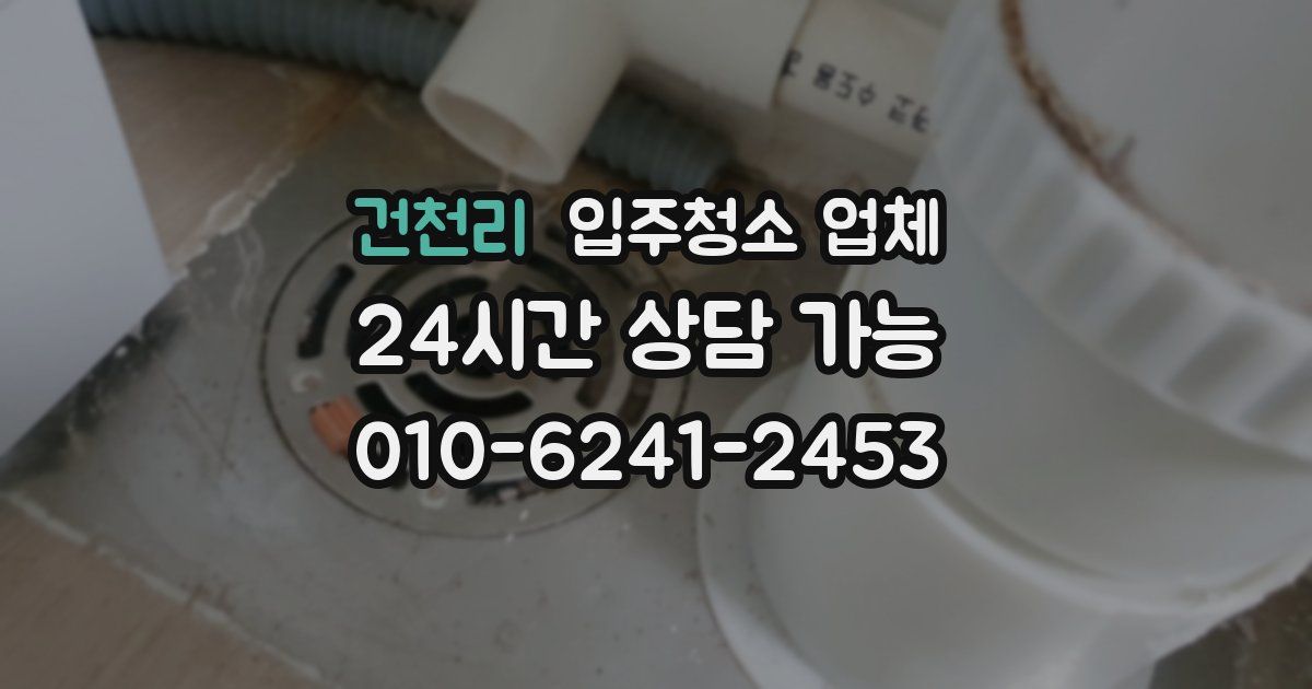 건천리 입주청소 업체
