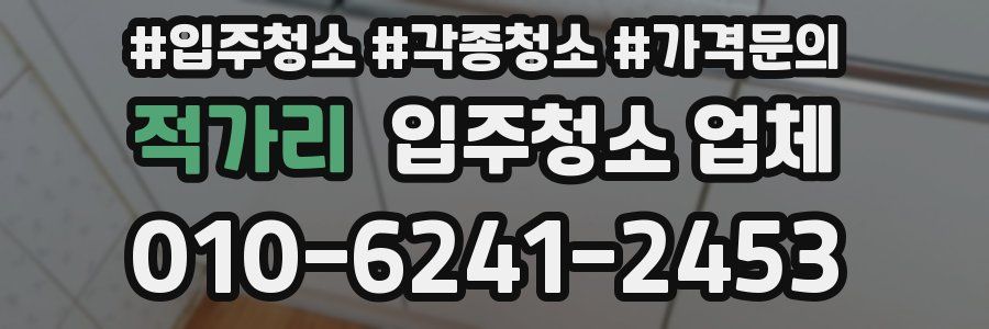 적가리 입주청소 업체