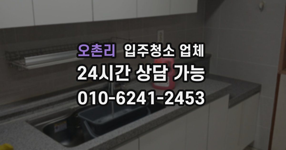 오촌리 입주청소 업체
