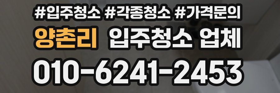 양촌리 입주청소 업체