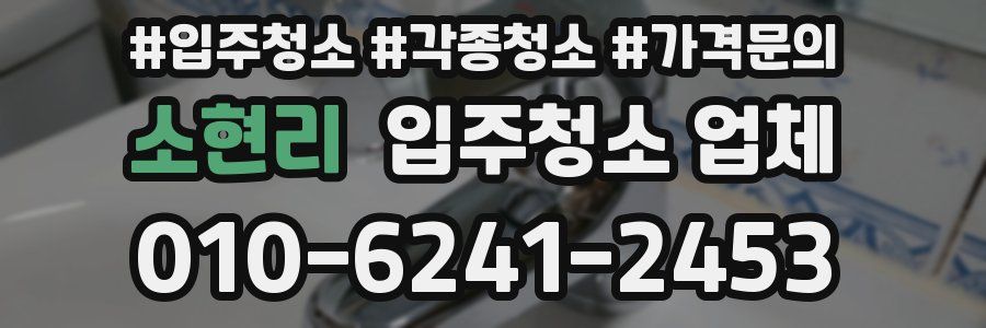 소현리 입주청소 업체