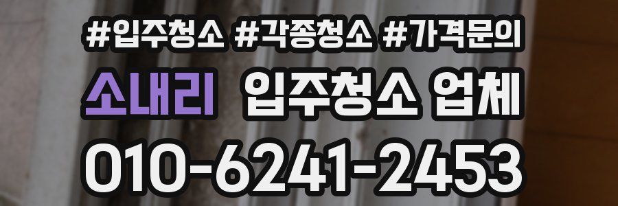 소내리 입주청소 업체