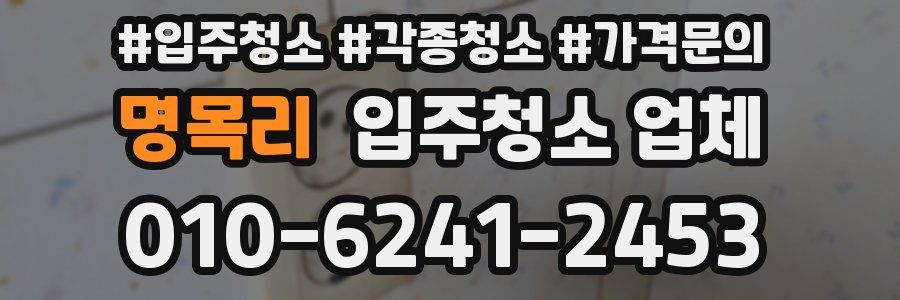 명목리 입주청소 업체