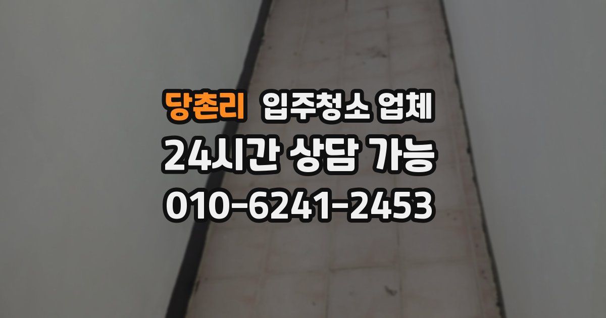 당촌리 입주청소 업체