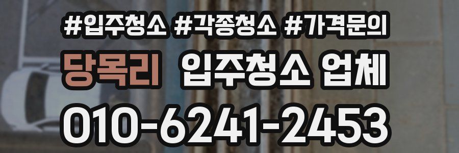 당목리 입주청소 업체
