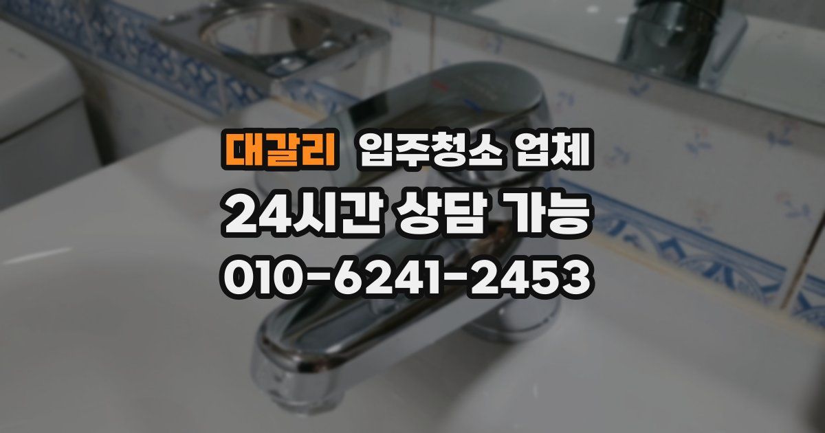 대갈리 입주청소 업체